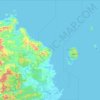 Tailevu topographic map, elevation, terrain