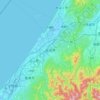 Kanazawa topographic map, elevation, terrain
