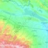 Ganja-Dashkasan topographic map, elevation, terrain