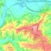 Bidborough topographic map, elevation, terrain