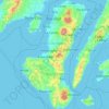 Negros topographic map, elevation, terrain