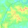 Domino topographic map, elevation, terrain
