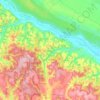 Медведівська сільська громада topographic map, elevation, terrain