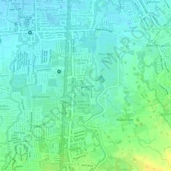 Anabu I-G topographic map, elevation, terrain