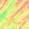 Athens topographic map, elevation, terrain