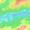 Loch Garry topographic map, elevation, terrain