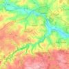 Guégon topographic map, elevation, terrain