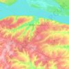 Чебоксары topographic map, elevation, terrain