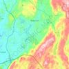 Town of Beekman topographic map, elevation, terrain