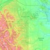Elbow River topographic map, elevation, terrain