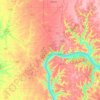 Jefferson County topographic map, elevation, terrain