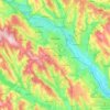 Chișinău topographic map, elevation, terrain