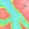 Pont-Authou topographic map, elevation, terrain