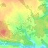 Княщина topographic map, elevation, terrain