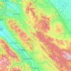 San Benito County topographic map, elevation, terrain