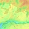 Skaistkalne topographic map, elevation, terrain