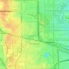 Bensenville topographic map, elevation, terrain