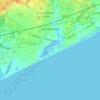 Village of East Hampton topographic map, elevation, terrain