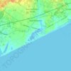 Village of East Hampton topographic map, elevation, terrain