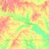 Fayette County topographic map, elevation, terrain