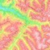 Klosters topographic map, elevation, terrain