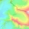 Khumbu Glacier topographic map, elevation, terrain