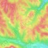 Vukovici topographic map, elevation, terrain