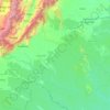 Caquetá topographic map, elevation, terrain