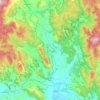 Campania topographic map, elevation, terrain