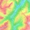 Vallorcine topographic map, elevation, terrain