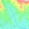 Río Saltan topographic map, elevation, terrain
