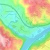 Willamette topographic map, elevation, terrain