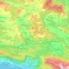 Općina Klis topographic map, elevation, terrain