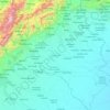 Portuguesa State topographic map, elevation, terrain