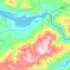 Kale topographic map, elevation, terrain