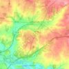 Lebanon topographic map, elevation, terrain