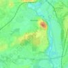 Allonnes topographic map, elevation, terrain