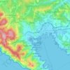 La Spezia topographic map, elevation, terrain