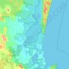 Noosa North Shore topographic map, elevation, terrain