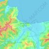 Skikda topographic map, elevation, terrain