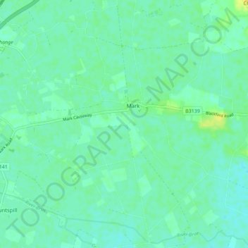 Mark topographic map, elevation, terrain
