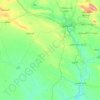 Mosul District topographic map, elevation, terrain