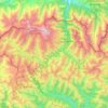 Kazbegi Municipality topographic map, elevation, terrain