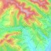 Dolná Súča topographic map, elevation, terrain