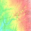 Jennings County topographic map, elevation, terrain