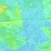 Gautier topographic map, elevation, terrain