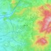 Seto topographic map, elevation, terrain