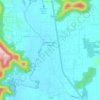 Owens Cross Roads topographic map, elevation, terrain