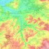 Le Dué topographic map, elevation, terrain