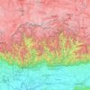 Bhutan topographic map, elevation, terrain